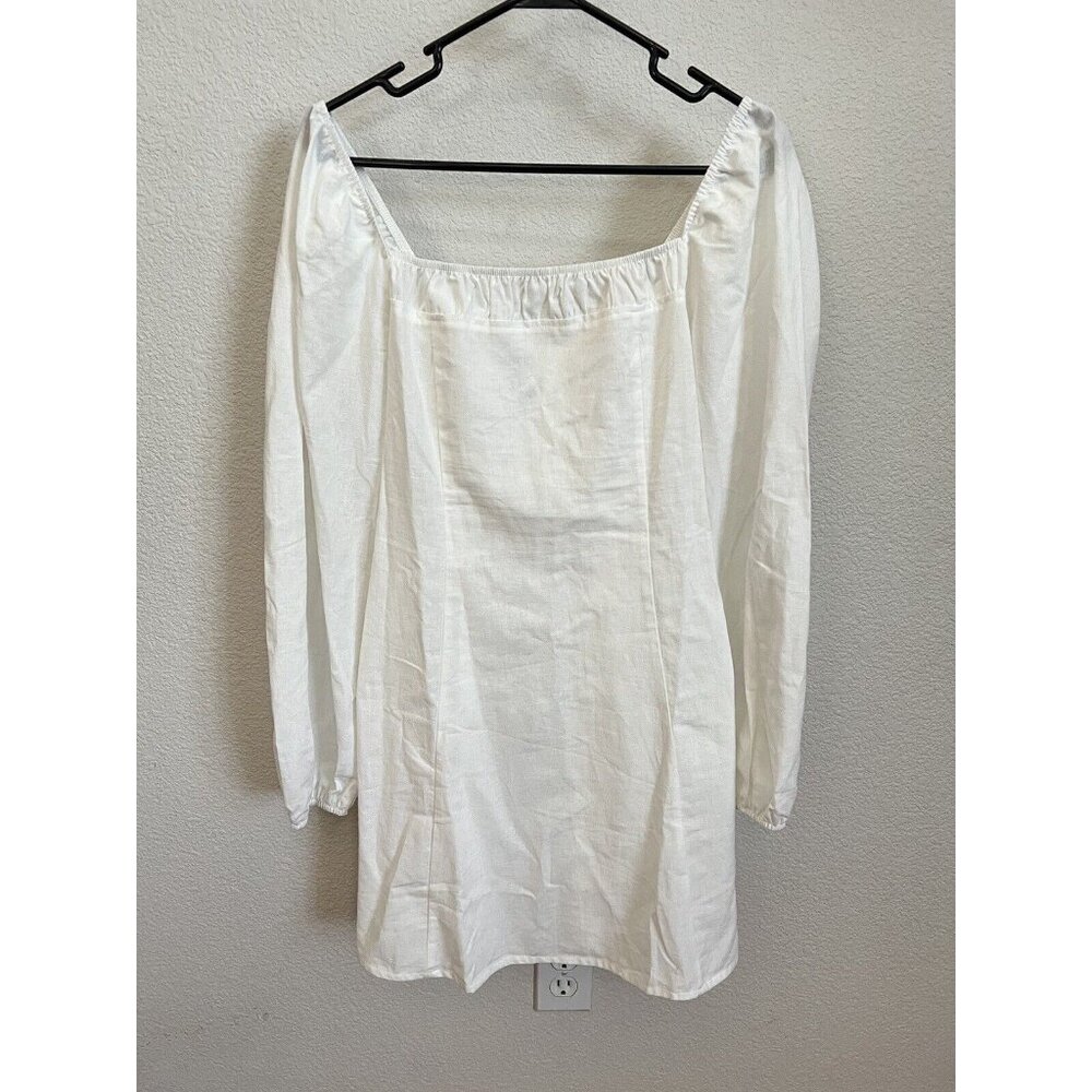 NWOT Free People Babydoll White Dress Size Medium